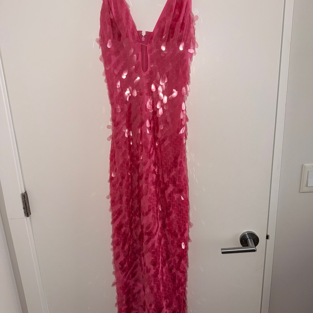 MISHA COLLECTION Vibrant Pink Wedding Gown